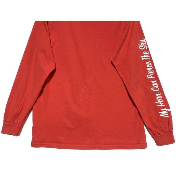 Dunder Mifflin Fa La La La La Christmas T-Shirt Size Medium Red Long Sleeve - Picture 7 of 9